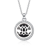 10 styles Aroma locket Necklace Magnetic Stainless Steel Aromatherapy Essential Oil Diffuser Perfume  Locket Pendant Jewelry
