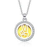 10 styles Aroma locket Necklace Magnetic Stainless Steel Aromatherapy Essential Oil Diffuser Perfume  Locket Pendant Jewelry