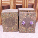100Pcs Jewelry Display Card Earring 4x5cm earring card Hang Tag card DIY jewelry stud earring package cards