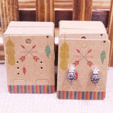 100Pcs Jewelry Display Card Earring 4x5cm earring card Hang Tag card DIY jewelry stud earring package cards