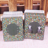 100Pcs Jewelry Display Card Earring 4x5cm earring card Hang Tag card DIY jewelry stud earring package cards