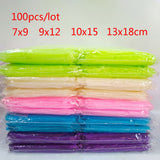 100pcs Jewelry Gift Bag 7x9 9x12 10x15 13x18cm Jewelry Packaging Organza bags Favor Wedding Party Christmas Gift Packaging Bags