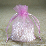 100pcs/lot 10x15 11x16 13x18 15x20cm Drawable Organza bag Wedding Christmas Gift Bags Jewelry Packaging Organza bags & Pouches