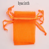 100pcs/lot 5*7cm,7*9cm,9x12cm organza bag Christmas wedding gift bag candy Packaging jewelry packing bags gift pouches 23 colors