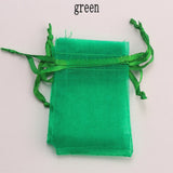 100pcs/lot 5*7cm,7*9cm,9x12cm organza bag Christmas wedding gift bag candy Packaging jewelry packing bags gift pouches 23 colors