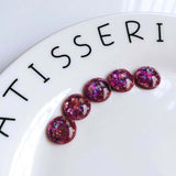 10mm 12mm Mixed Colors Resin Glass Cabochon Stone Fit Earring Pendant Base Jewelry Components Diy Material 80pcs