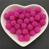 10mm 50pcs Acrylic Beads Bayberry Beads Round Loose Beads Fit Europe Beads For Jewelry Making DIY Accessories