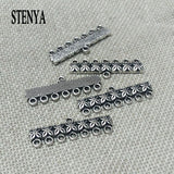 10pcs component multilayer clasp buckle necklace bails connector tassel chains 3 strands toggle filigree jewelry joyas craft