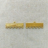 10pcs component multilayer clasp buckle necklace bails connector tassel chains 3 strands toggle filigree jewelry joyas craft