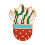 14Styles Potted Plant Rainbow Enamel Pins Custom Cactus Cat Brooches Backpack Shirt Lapel Pin Badge Fashion Cartoon Jewelry Kids
