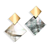 17KM NEW Geometric Korean Earrings For Women 2019 Big Round Heart Gold Drop Earring Christmas Fashion Bohemian Jewelry Wholesale