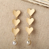 17KM Oversize Pearl Hoop Earrings For Women Girls Unique Twisted Big Earrings Circle Earring Brinco Statement Fashion Jewelry