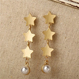 17KM Oversize Pearl Hoop Earrings For Women Girls Unique Twisted Big Earrings Circle Earring Brinco Statement Fashion Jewelry