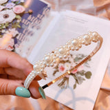 2019 New Arrival Trend Fashion Luxury Big Pearl Headband for Women Hair Band Girls Hairbands Party Pearl Girls Hair Accessories