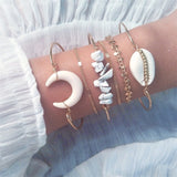 21 Styles Classic Arrow Knot Round Crystal Gem Multilayer Adjustable Open Bracelet Set Women Fashion Party Jewelry Gift