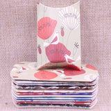 24pcs/1lot Wholesale Pillow Shape Jewelry&necklace&Earring DIsplay Box original designs flower pattern Gift box 20X55X80mm