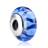 32 Styles Real 925 Sterling Silver Effervescence Murano Glass Beads Fit Original Charm Bracelet Authentic S925 Jewelry