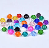4 6 8mm Austria Spacer Rondelle Crystal Beads Beads for Needlework Women Diy Accessories Pearls Loose Facet Glass Beads