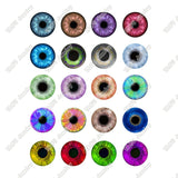 40pcs/lot 10mm 12mm 14mm 16mm Round Pupil Eye Pattern Glass Cabochon for DIY Jewelry Making Findings & Components T014