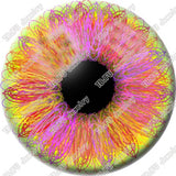 40pcs/lot 10mm 12mm 14mm 16mm Round Pupil Eye Pattern Glass Cabochon for DIY Jewelry Making Findings & Components T014