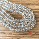 4mm/ 6mm/8mm Crystal Rondel Beads Wheel Faceted Glass Beads for Jewelry Making Diy Jewelry Accessories Jewelry Findings