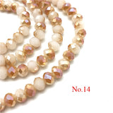 4mm/ 6mm/8mm Crystal Rondel Beads Wheel Faceted Glass Beads for Jewelry Making Diy Jewelry Accessories Jewelry Findings