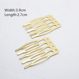 5/10 Teeth Metal Hair Comb Bronze Tone Hair Clips Claw Hairpins DIY Jewelry Findings & Components Wedding Hair Supplies HK107