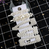 5 PCS / Set Korea Metal Full Pearl Hair Pins Women Hair Clip Pin Barrette Headwear Hairpins Jewelry Accessories Hair Ornament