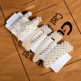 5 PCS / Set Korea Metal Full Pearl Hair Pins Women Hair Clip Pin Barrette Headwear Hairpins Jewelry Accessories Hair Ornament