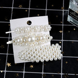 5 PCS / Set Korea Metal Full Pearl Hair Pins Women Hair Clip Pin Barrette Headwear Hairpins Jewelry Accessories Hair Ornament