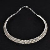 5 styles Rhinestone Choker Necklaces Torques Collar Women Statement Jewelry