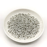 500/200/50pcs 2/4/6mm Gold/Silver/Bronze Tone Metal Beads Smooth Ball Spacer Beads For Jewelry Making