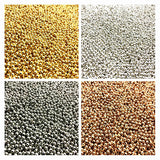 500/200/50pcs 2/4/6mm Gold/Silver/Bronze Tone Metal Beads Smooth Ball Spacer Beads For Jewelry Making