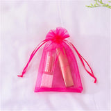 50pcs Organza Bags Delicate Solid Bags Cute 7x9cm 9x12cm 10x15cm 13x18cm Custom Logo Jewelry Kids Candy Package Newest Design