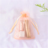 50pcs Organza Bags Delicate Solid Bags Cute 7x9cm 9x12cm 10x15cm 13x18cm Custom Logo Jewelry Kids Candy Package Newest Design