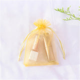 50pcs Organza Bags Delicate Solid Bags Cute 7x9cm 9x12cm 10x15cm 13x18cm Custom Logo Jewelry Kids Candy Package Newest Design