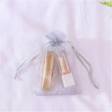 50pcs Organza Bags Delicate Solid Bags Cute 7x9cm 9x12cm 10x15cm 13x18cm Custom Logo Jewelry Kids Candy Package Newest Design