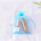 50pcs Organza Bags Delicate Solid Bags Cute 7x9cm 9x12cm 10x15cm 13x18cm Custom Logo Jewelry Kids Candy Package Newest Design