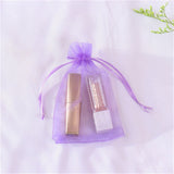 50pcs Organza Bags Delicate Solid Bags Cute 7x9cm 9x12cm 10x15cm 13x18cm Custom Logo Jewelry Kids Candy Package Newest Design