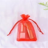 50pcs Organza Bags Delicate Solid Bags Cute 7x9cm 9x12cm 10x15cm 13x18cm Custom Logo Jewelry Kids Candy Package Newest Design