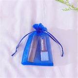 50pcs Organza Bags Delicate Solid Bags Cute 7x9cm 9x12cm 10x15cm 13x18cm Custom Logo Jewelry Kids Candy Package Newest Design