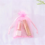 50pcs Organza Bags Delicate Solid Bags Cute 7x9cm 9x12cm 10x15cm 13x18cm Custom Logo Jewelry Kids Candy Package Newest Design