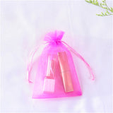 50pcs Organza Bags Delicate Solid Bags Cute 7x9cm 9x12cm 10x15cm 13x18cm Custom Logo Jewelry Kids Candy Package Newest Design