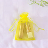 50pcs Organza Bags Delicate Solid Bags Cute 7x9cm 9x12cm 10x15cm 13x18cm Custom Logo Jewelry Kids Candy Package Newest Design