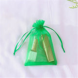 50pcs Organza Bags Delicate Solid Bags Cute 7x9cm 9x12cm 10x15cm 13x18cm Custom Logo Jewelry Kids Candy Package Newest Design