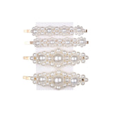 5Pcs/Set Pearl Hair Clip for Women Elegant Sweet Fashion Pearl Hair Pins  Barrette Stick Hair Pin  Hair Clips Hair Jewelry