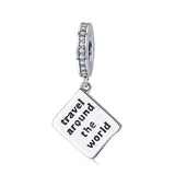 925 Sterling Silver Berloque Family House Eiffel Tower Camera Travel Dream Coffee Cup Shoes Charm Fit Charm Bracelet DIY Jewelry