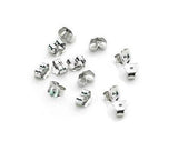 925 Sterling Silver Earring Stud Cabochon Flat Base Pad Blank 2mm-8mm For Diy Earring Pins Making Setting Component Findings