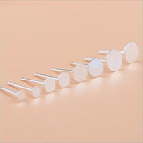 925 Sterling Silver Earring Stud Cabochon Flat Base Pad Blank 2mm-8mm For Diy Earring Pins Making Setting Component Findings