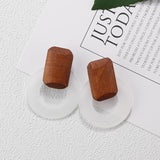 AENSOA Multiple 2019 Korea Handmade Bamboo Braid Pendent Drop Earrings New Fashion Rattan Vine Knit Long Earrings For Women Girl